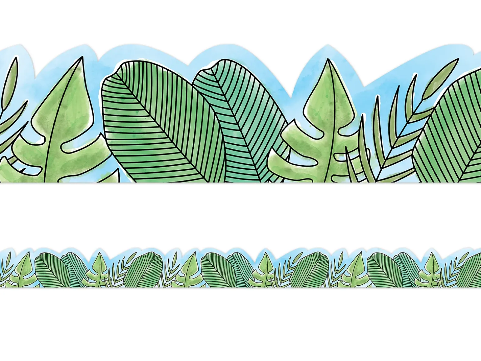Safari Friends Jumbo Leaf Border