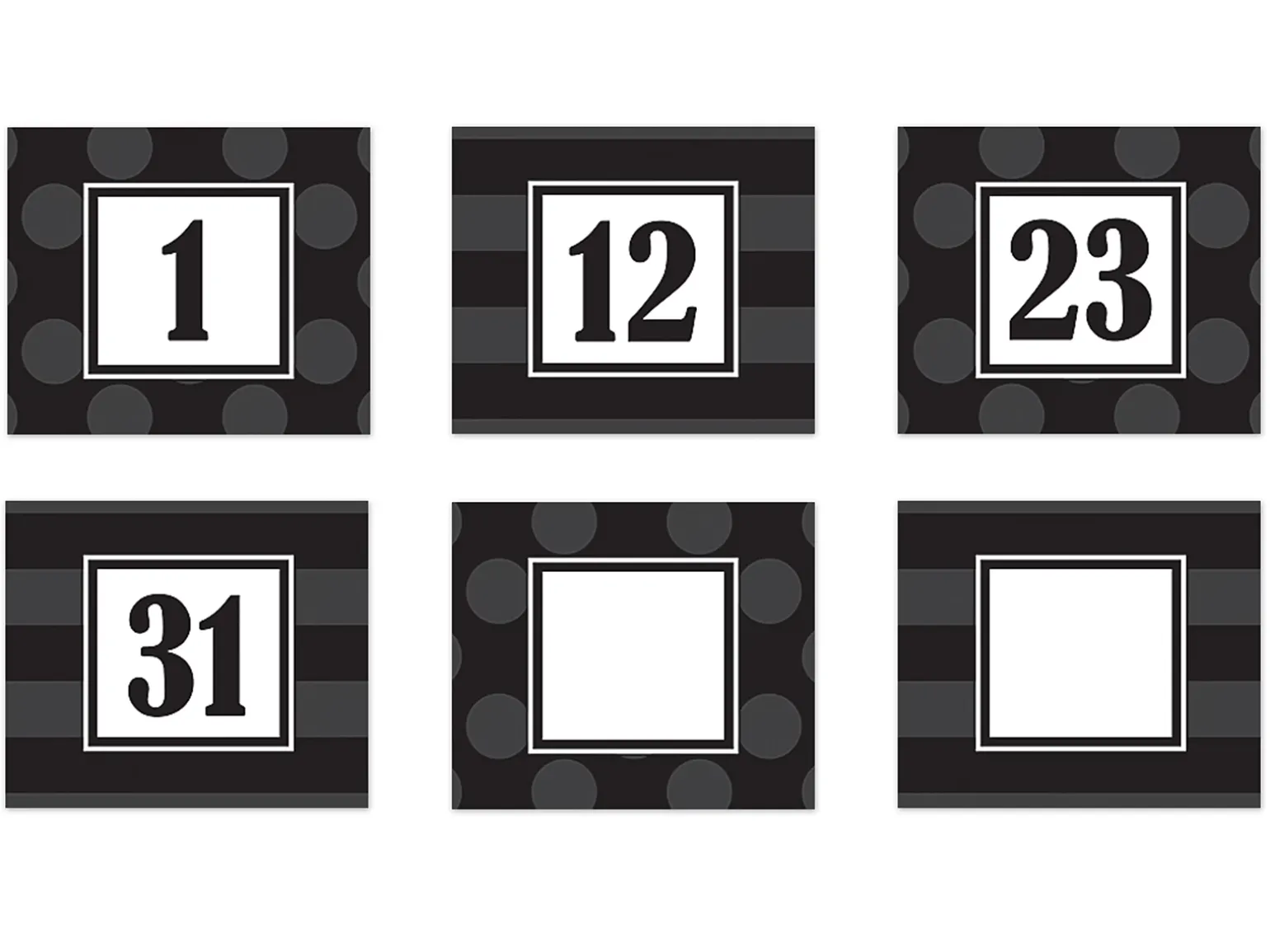 Sassy Double-Sided Calendar Mini Accents