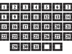 Sassy Double-Sided Calendar Mini Accents