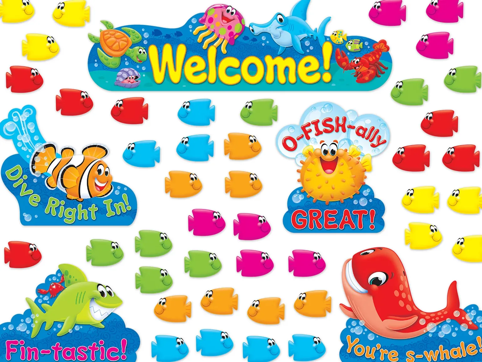 Sea Buddies® Welcome Bulletin Board Set
