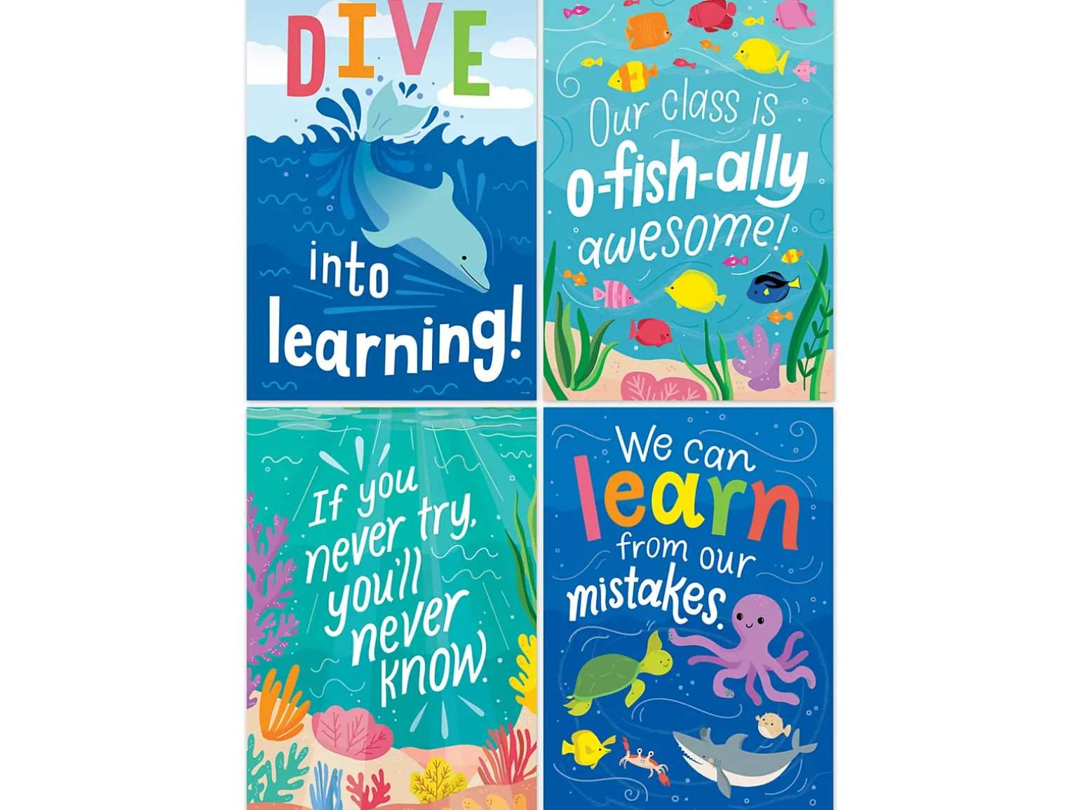 Sea Friends Inspirational Poster Pack
