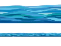 Seas the Day Waves Border