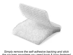 Self-Adhesive Hook & Loop Squares - Each Pack