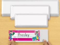 Self-Adhesive Nameplate Sleeves - Set of 12