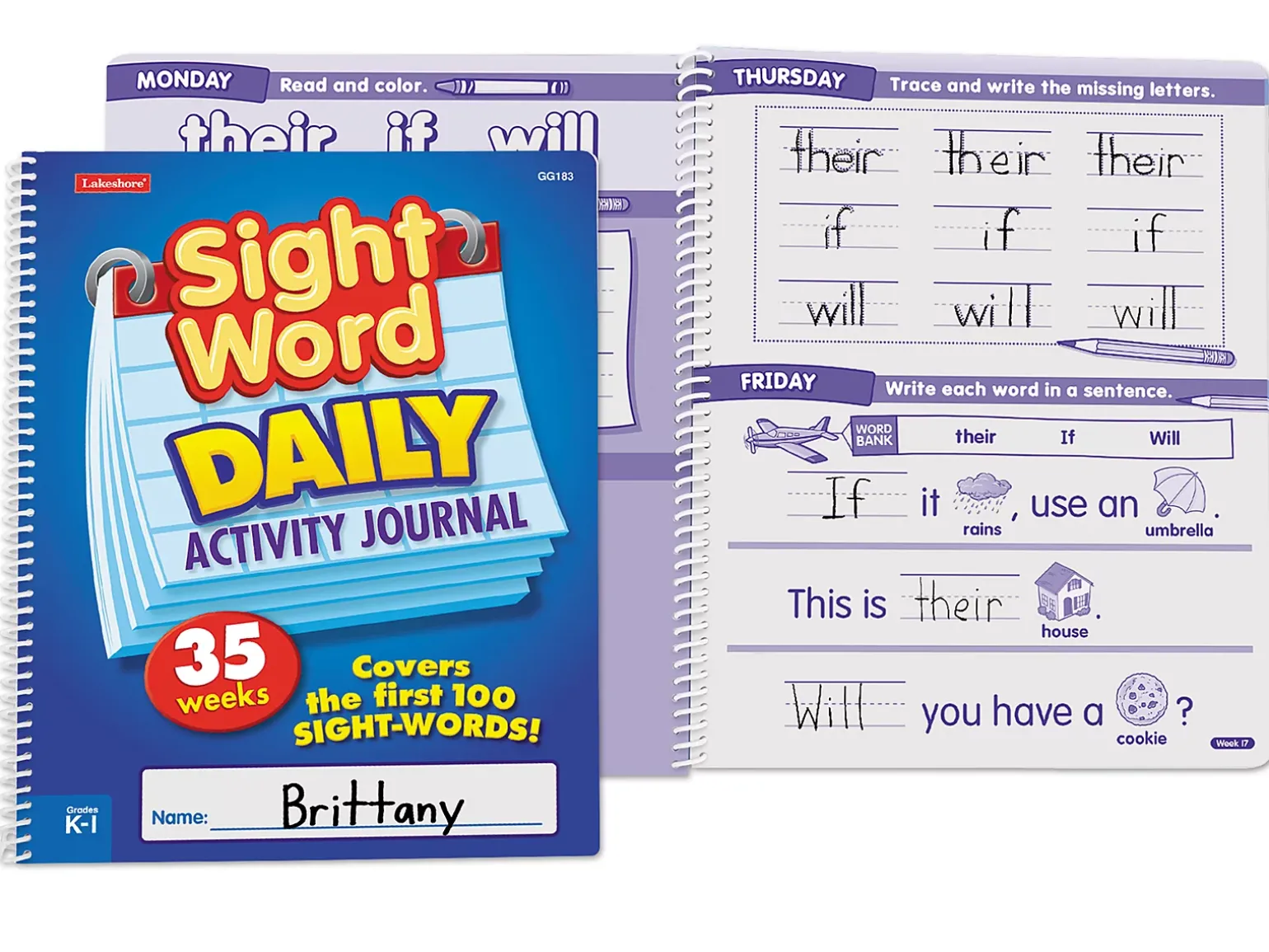 Sight-Word Daily Activity Journal