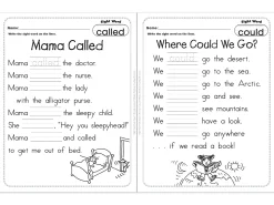 Sight-Word Poetry Workbook