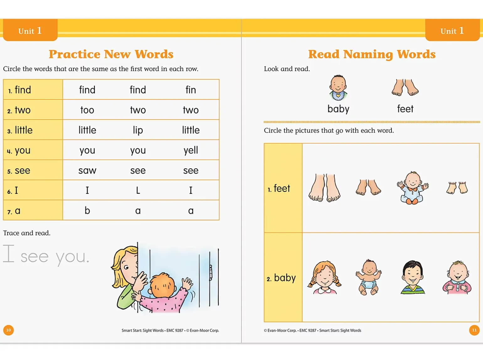 Sight-Words Smart Start Workbook - Pre-K