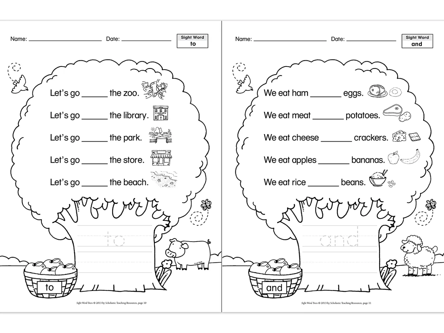 Sight-Word Trees Workbook