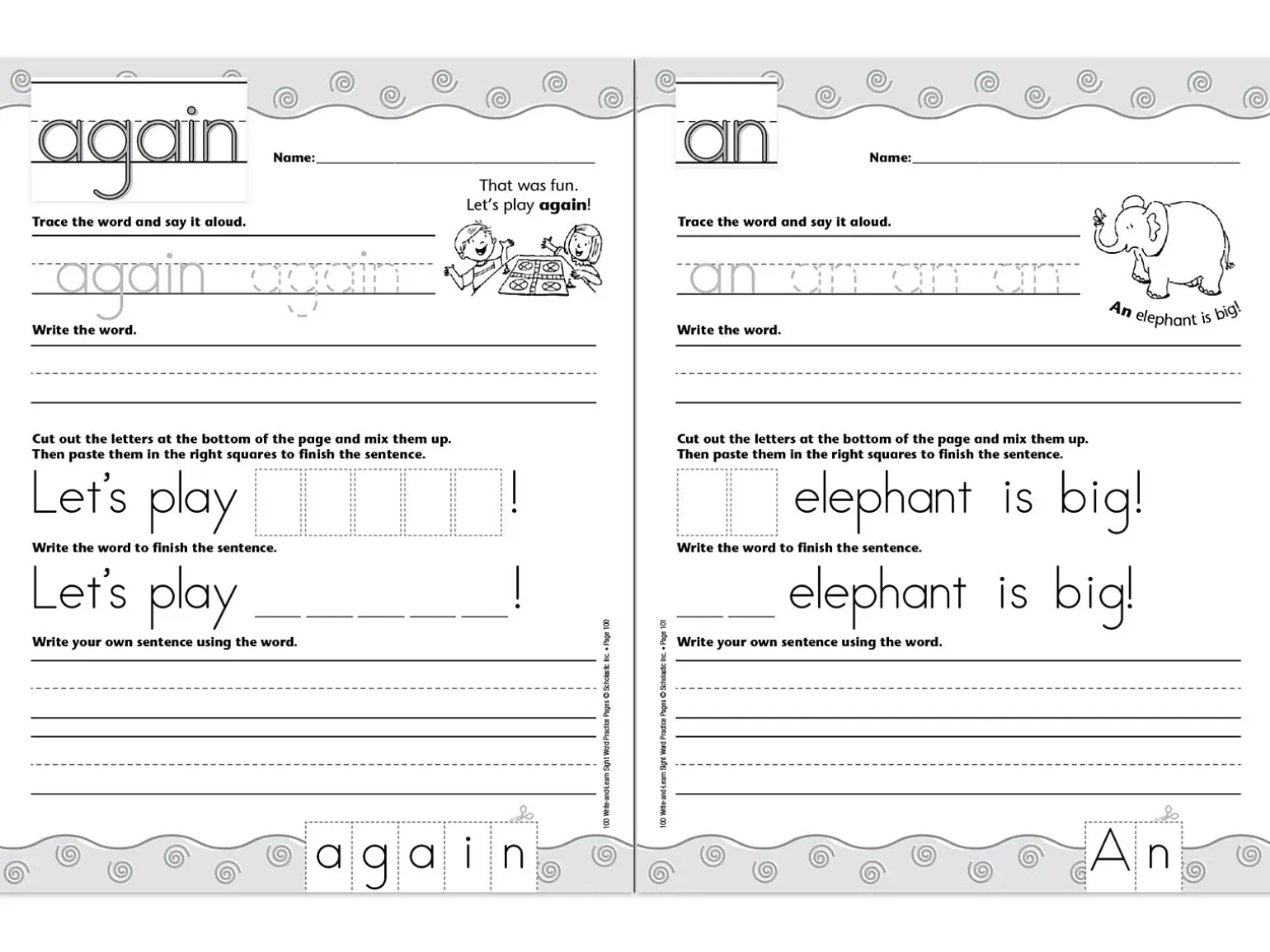Sight-Word Writing Practice Workbook