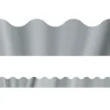 Silver Metallic Scalloped Border