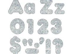Silver Sparkle 4" Punch-Out Letters