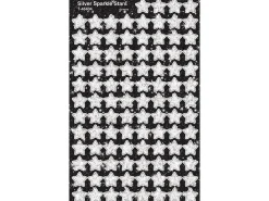 Silver Sparkling Star Mini Stickers