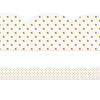 Simply Boho Gold Polka Dot Scalloped Border