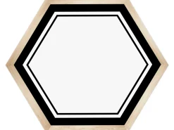 Simply Boho Hexagon Name Tags