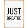 Simply Boho Just Breathe Poster