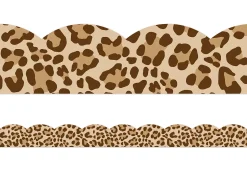 Simply Safari Leopard Print Scalloped Border