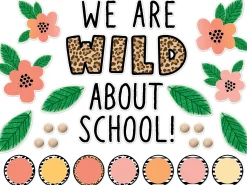 Simply Safari Wild About School Bulletin Board Set