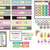 Simply Stylish Tropical Calendar Bulletin Board Set