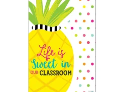 Simply Stylish Tropical Life Is Sweet in Our Classroom Poster