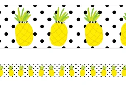 Simply Stylish Tropical Pineapple Border