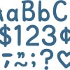 Slate Blue Classic 4" Punch-Out Letters