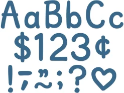 Slate Blue Classic 4" Punch-Out Letters