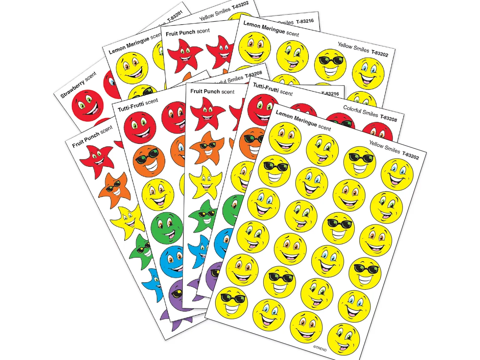 Smiley Face Scented Stickers - Variety Pack