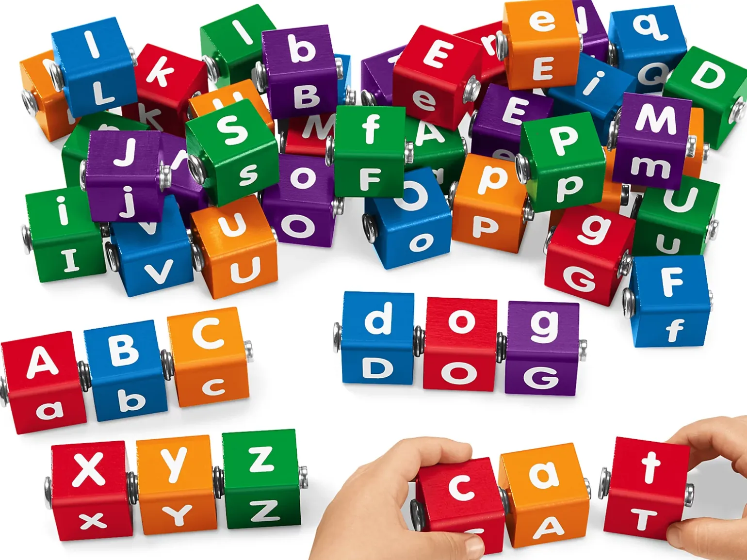 Snap-Together Letter Blocks