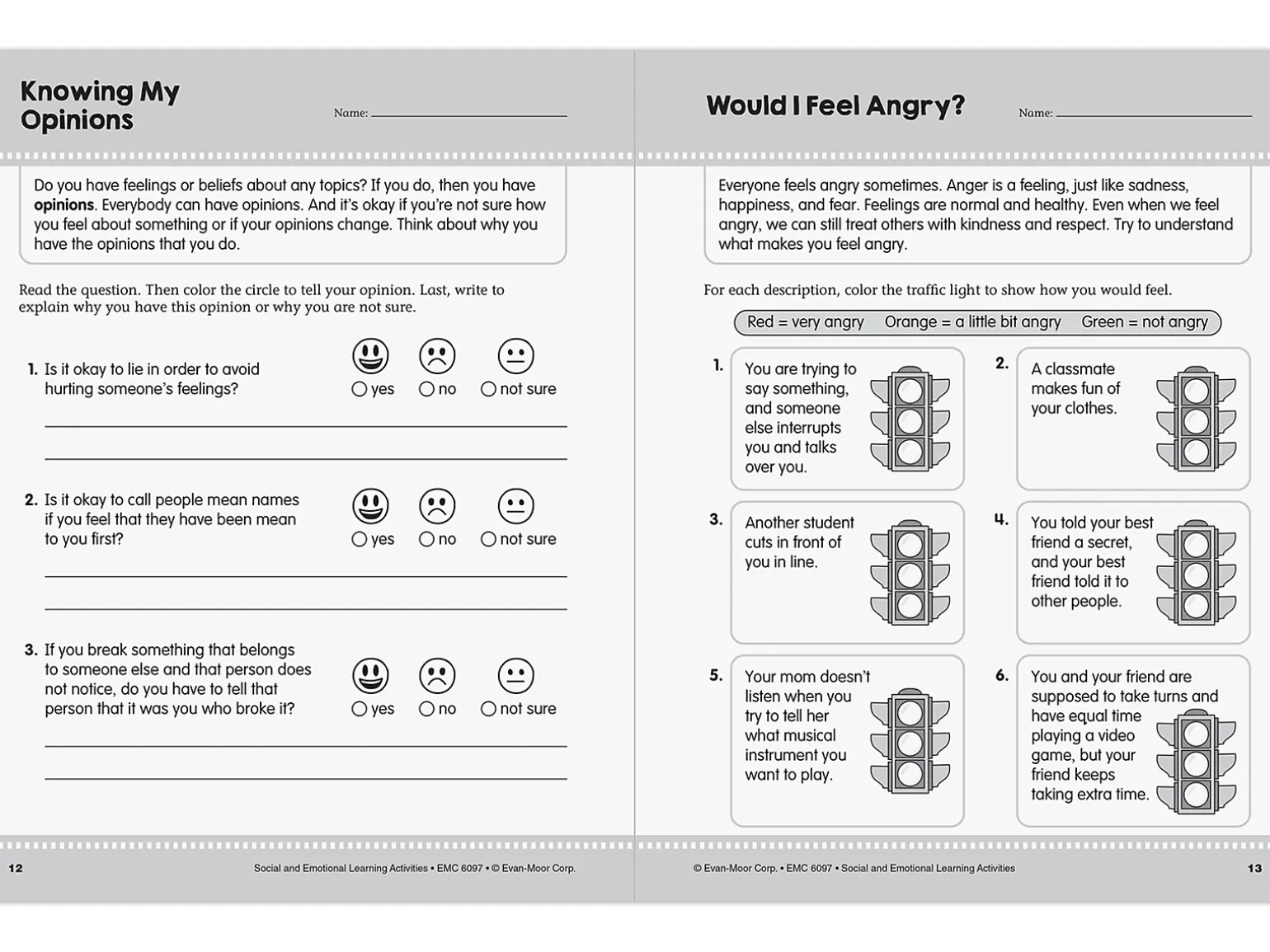 Social and Emotional Learning Activity Workbook - Gr. 3-4