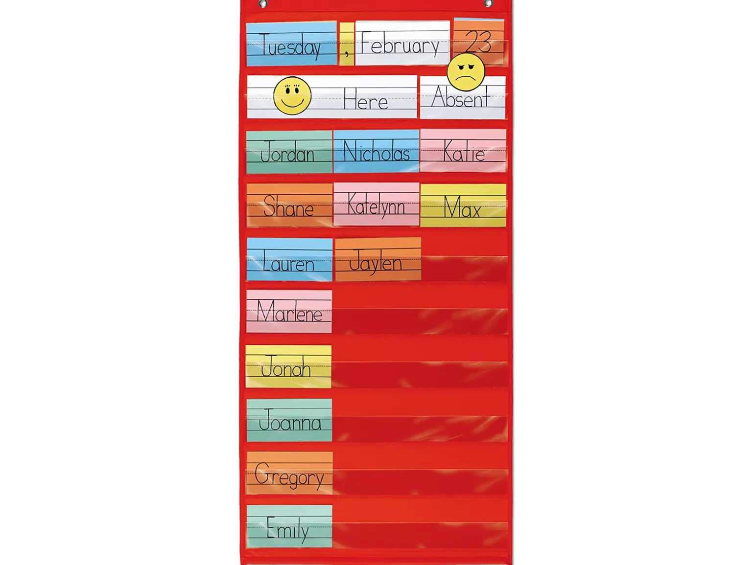 Space-Saver Pocket Chart