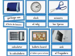 Spanish and English Classroom Labels