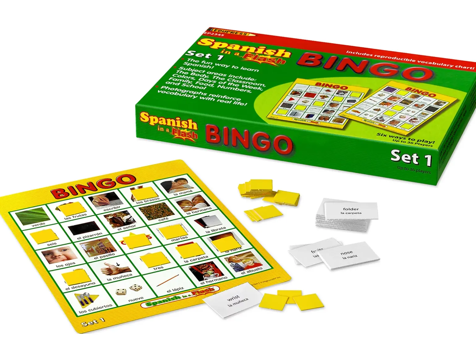 Spanish in a Flash Bingo