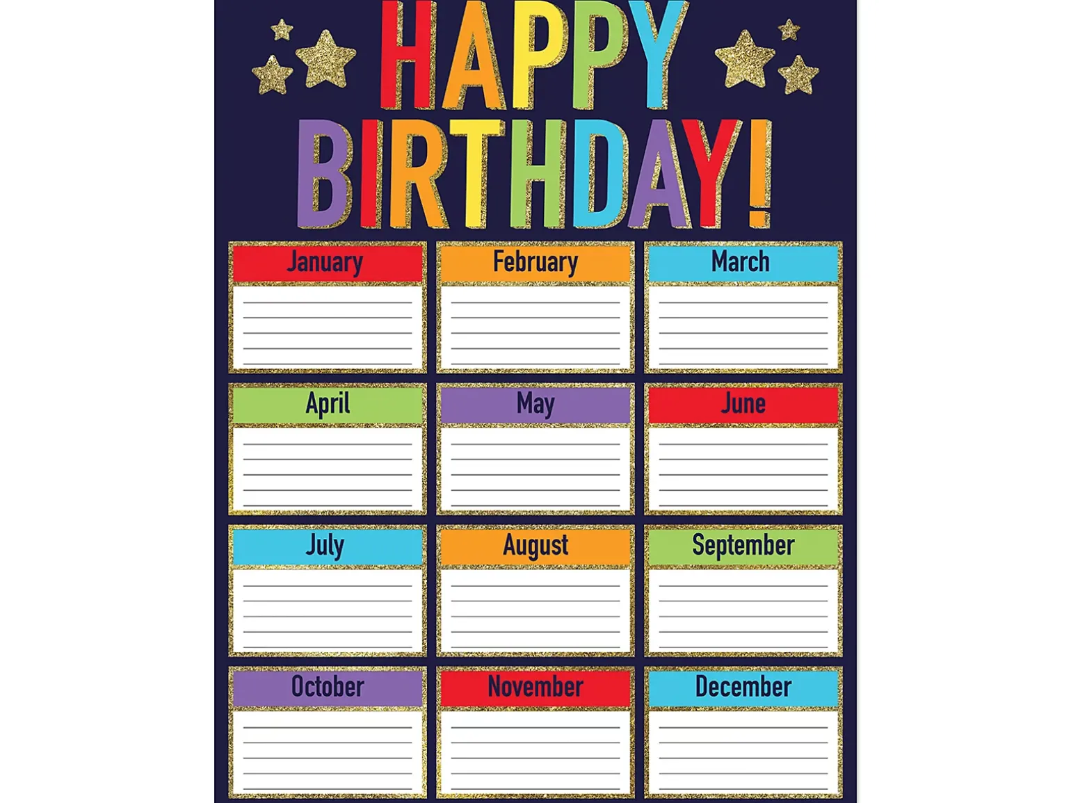 Sparkle & Shine Birthday Poster