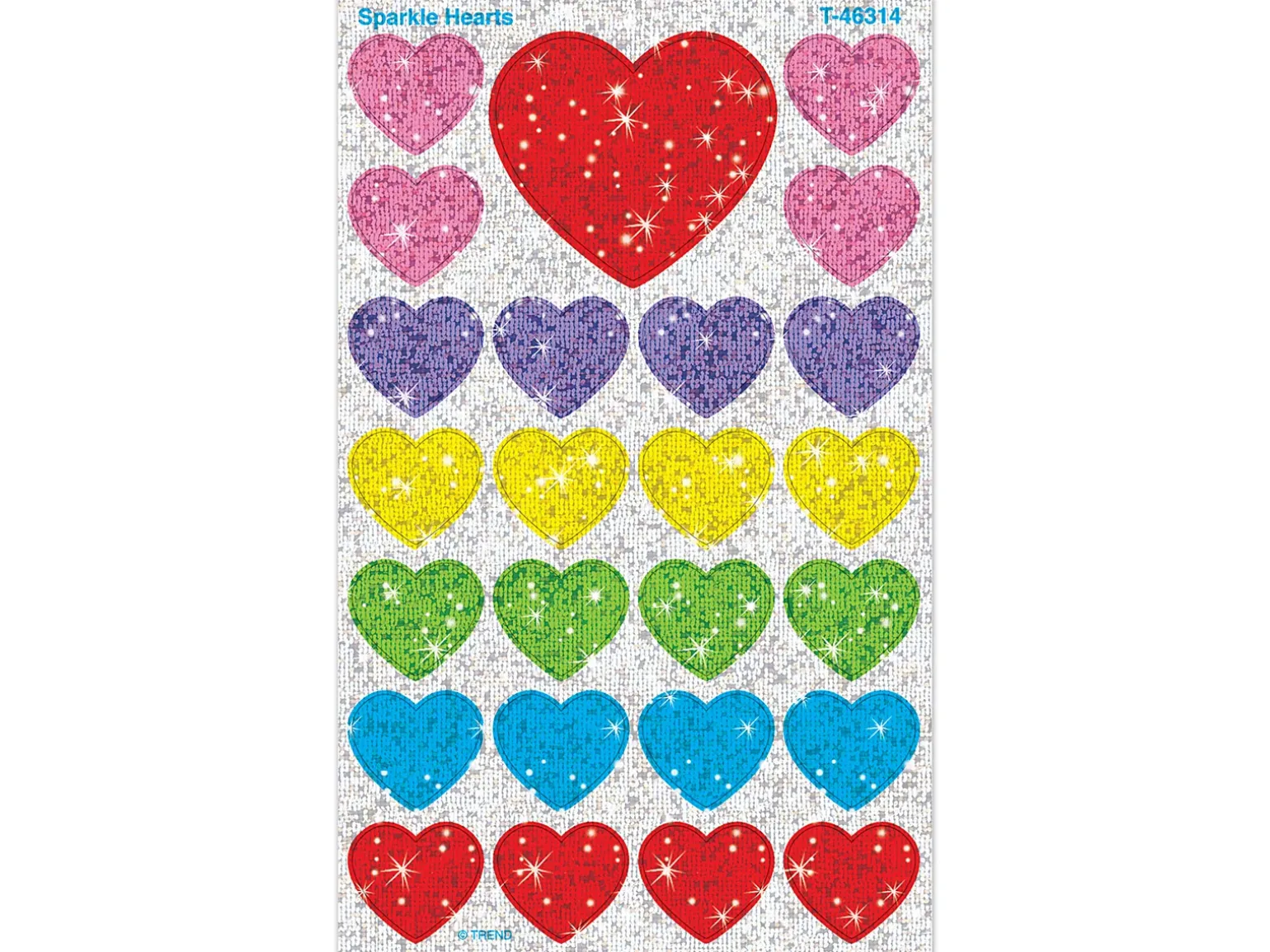 Sparkling Heart Stickers
