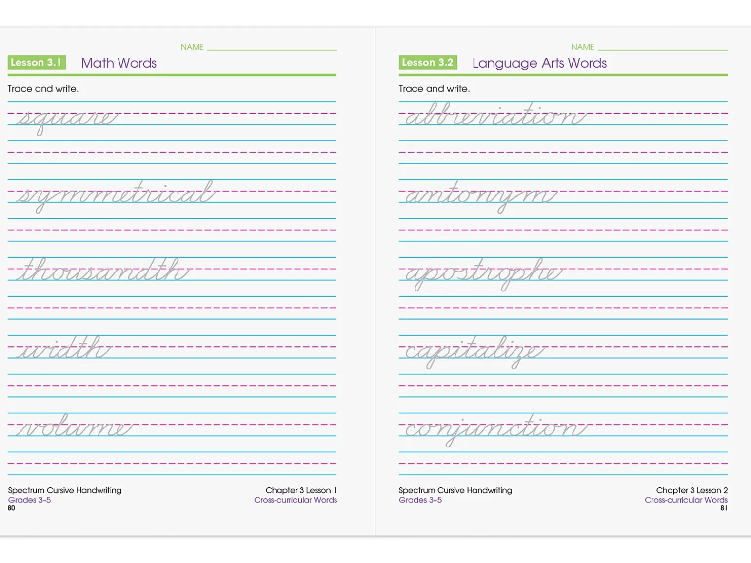 Spectrum® Cursive Handwriting Workbook