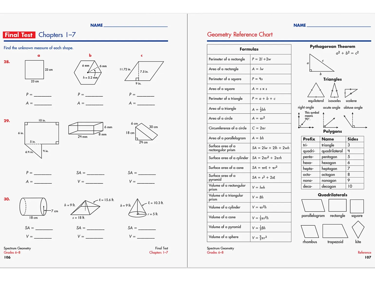 Spectrum® Geometry Workbook
