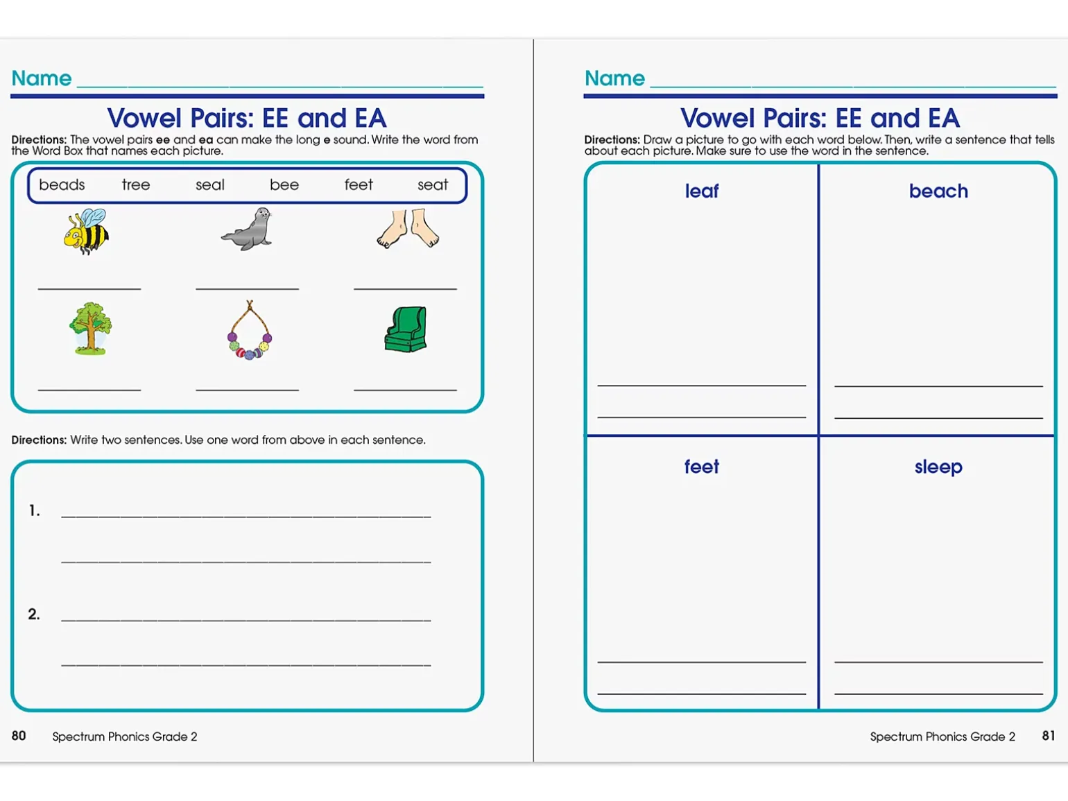 Spectrum® Phonics Workbook - Gr. 2