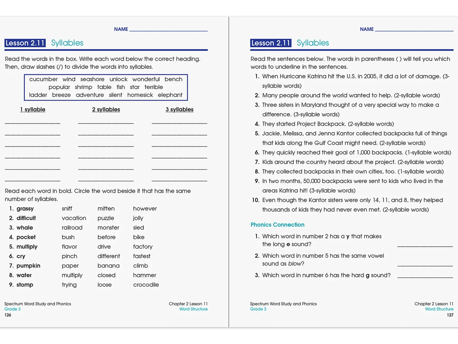 Spectrum® Phonics Workbook - Gr. 3