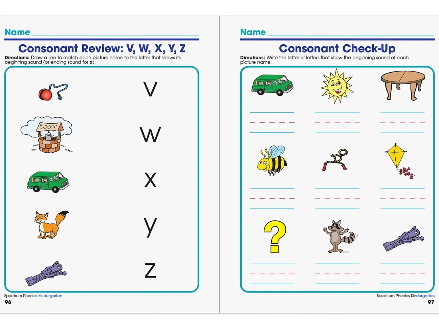 Spectrum® Phonics Workbook - Kindergarten
