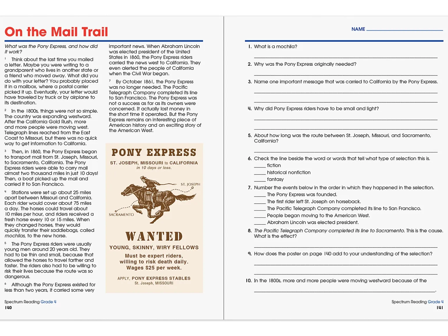 Spectrum® Reading Workbook - Gr. 4