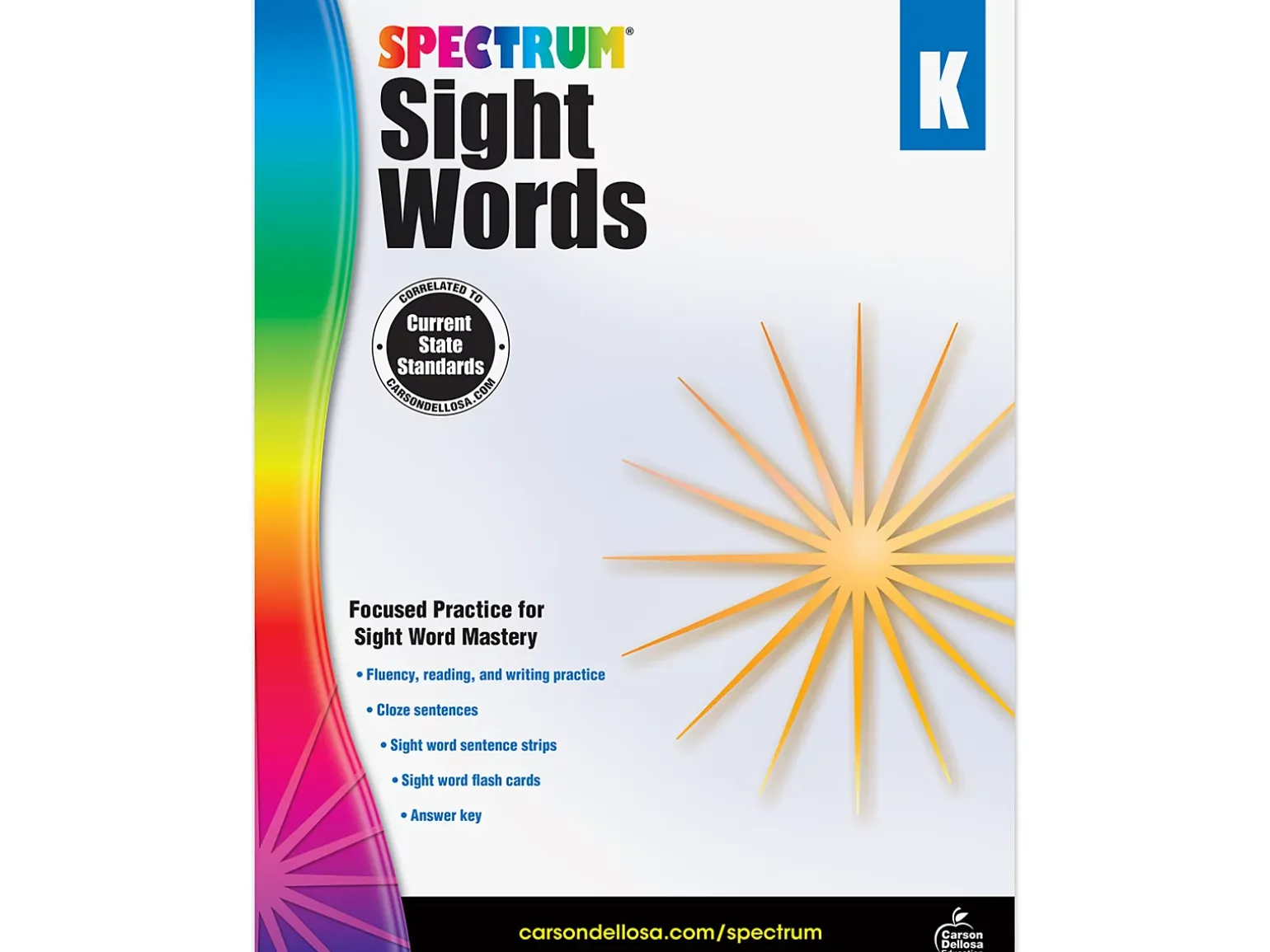 Spectrum® Sight-Words Workbook - Kindergarten