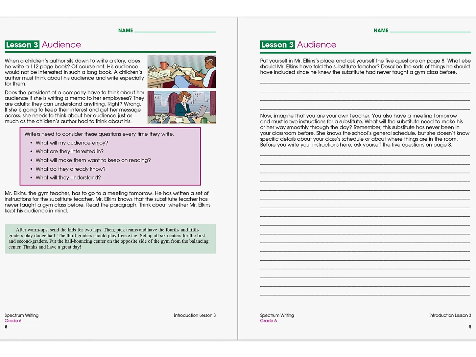 Spectrum® Writing Workbook - Gr. 6