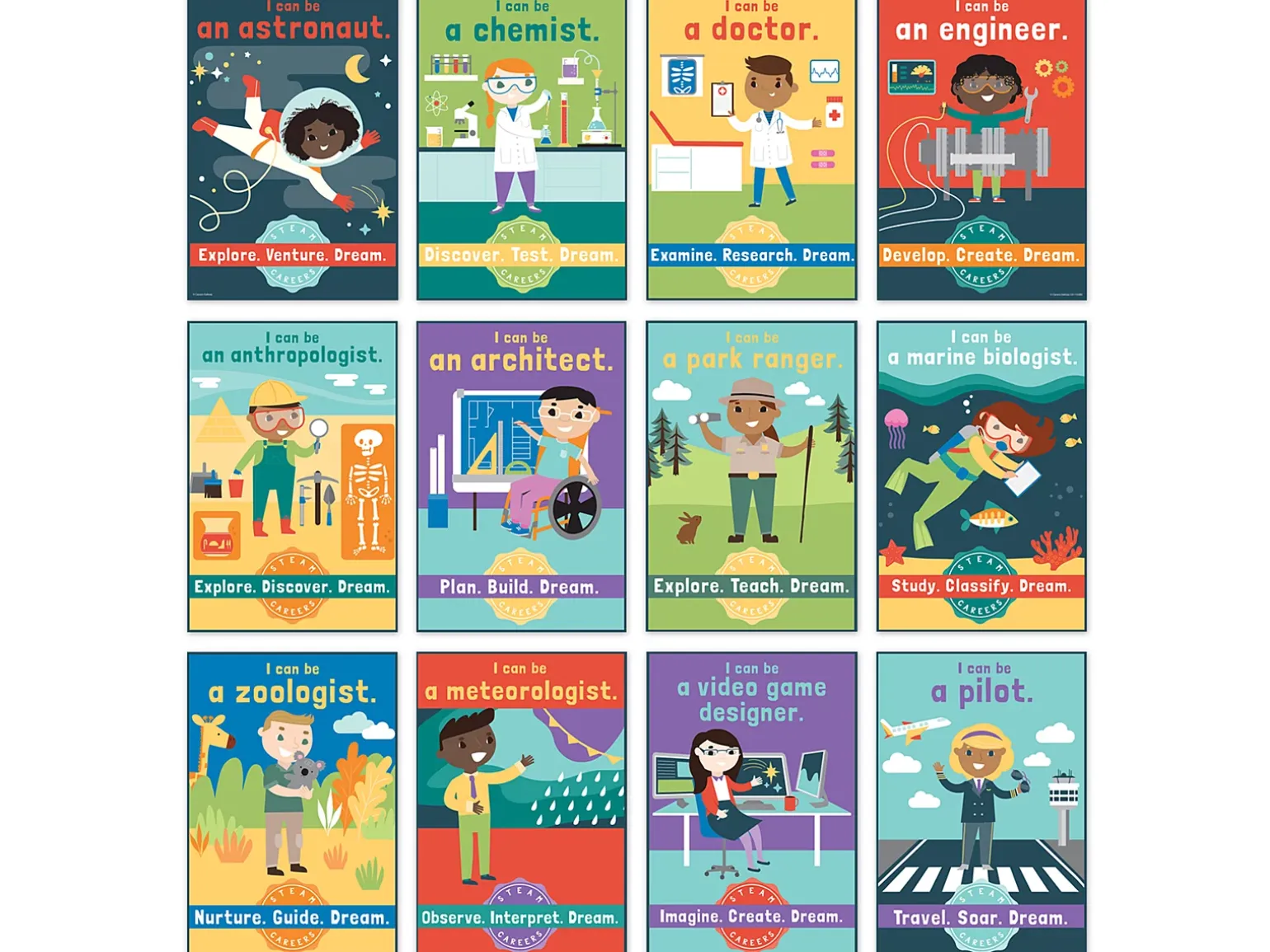STEAM Careers Bulletin Board Set