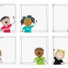 Stick Kids Card Accents