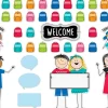 Stick Kids Welcome Bulletin Board Set