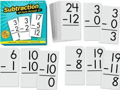 Subtraction All Facts 0-12 Flash Cards
