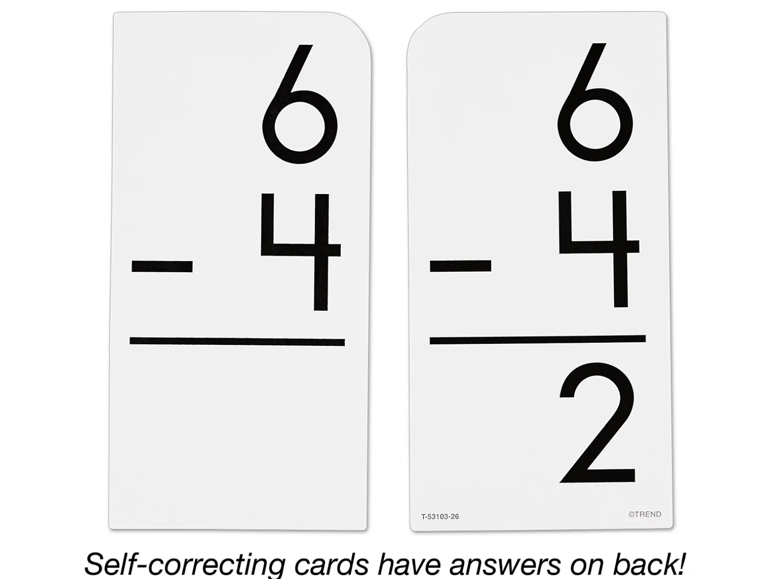 Subtraction 0-12 Flash Cards- 91 Cards