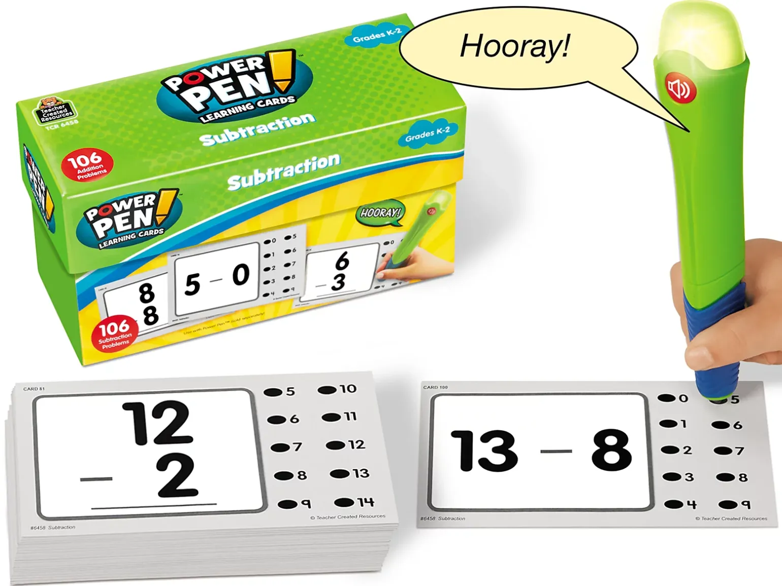 Subtraction Power Pen!® Quiz Cards