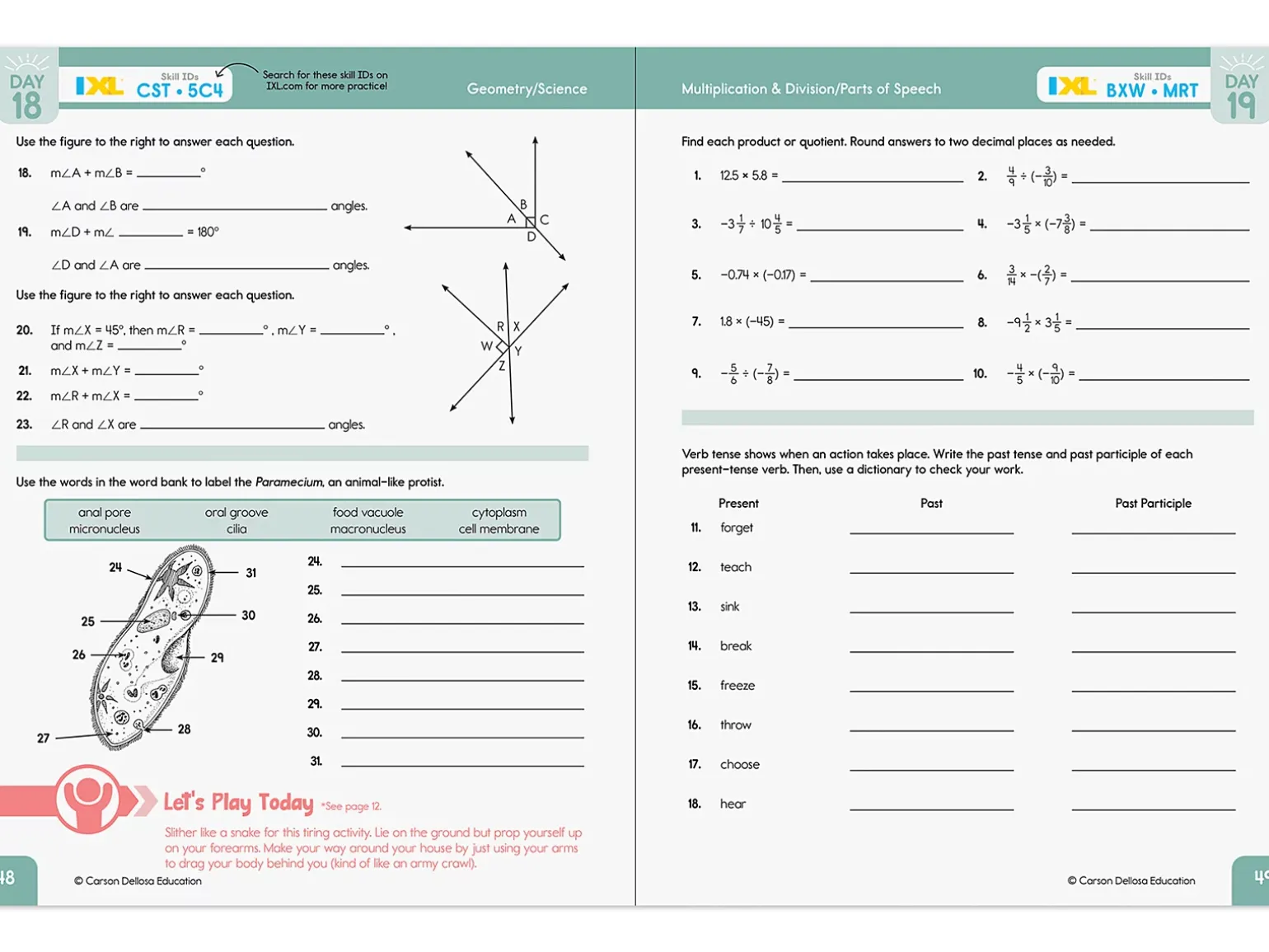 Summer Bridge Activities Workbook - Gr. 7-8