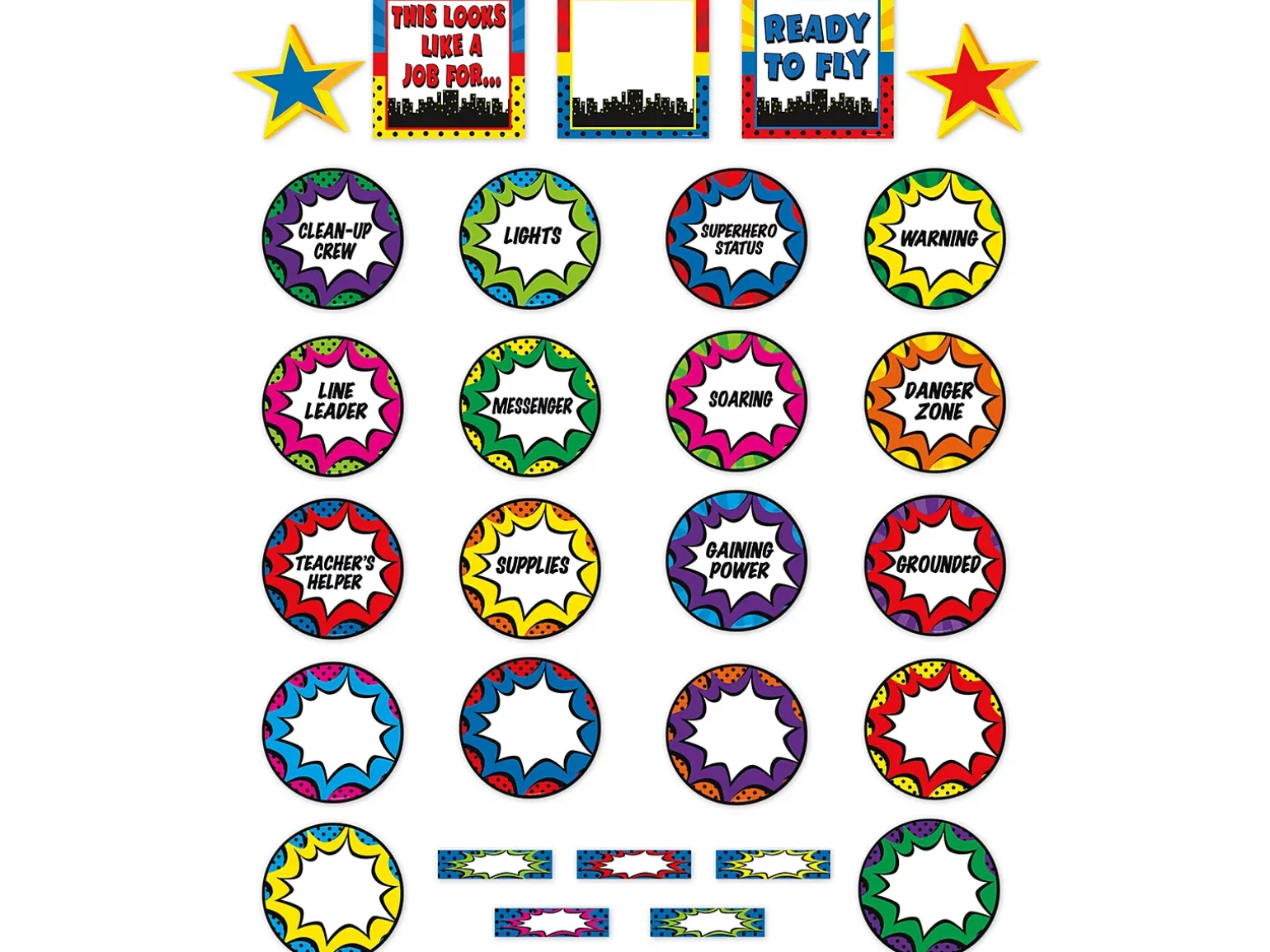 Superhero Classroom Management Bulletin Board Set